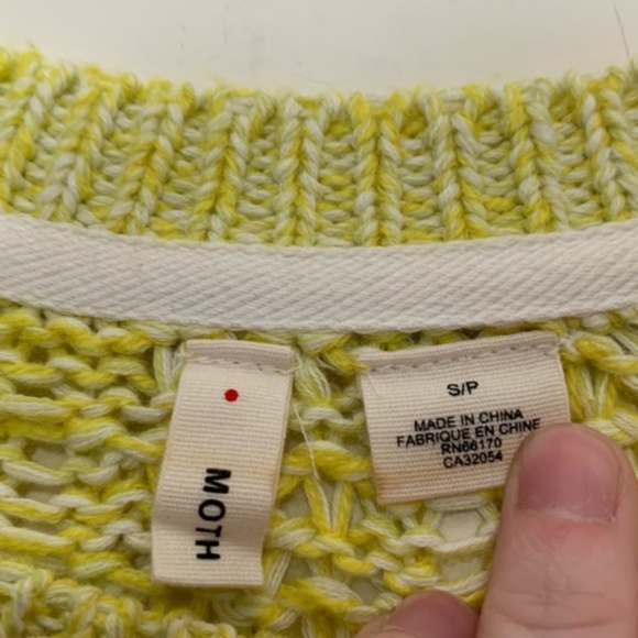 Anthro | Moth Cable Knit Chunky Pocket Sweater - Picture 7 of 8